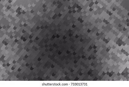 Dark Silver, Gray vector bandy pattern. Shining crooked illustration in a brand-new style. The elegant pattern can be used as part of a brand book.