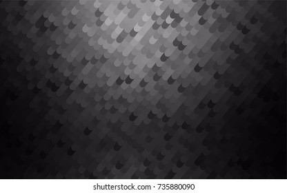 Dark Silver, Gray vector bandy template. Glitter abstract illustration with wry lines. Brand-new style for your business design.