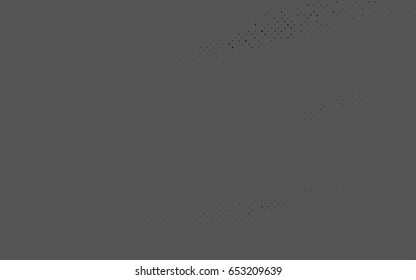 Dark Silver, Gray vector banner with circles, spheres. Abstract spots. Background of Art bubbles in halftone style with colored gradient.