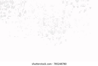 Dark Silver, Gray vector banner with circles, spheres. Abstract spots. Background of Art bubbles in halftone style with colored gradient.