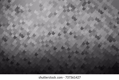 Dark Silver, Gray vector bent background. Geometric illustration in Origami style with gradient.  A completely new template for your business design.