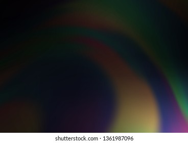 Dark Silver, Gray vector blur pattern. Colorful illustration in blurry style with gradient. Brand new design for your business.