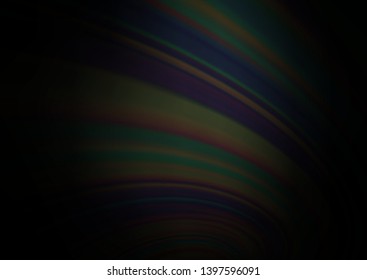 Dark Silver, Gray vector blur pattern. Creative illustration in halftone style with gradient. The best blurred design for your business.