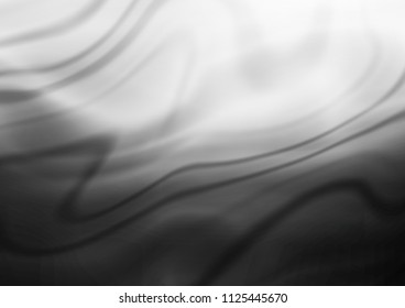 Dark Silver, Gray vector blurred and colored wave template. Modern geometrical abstract illustration with gradient. The textured pattern can be used for background.