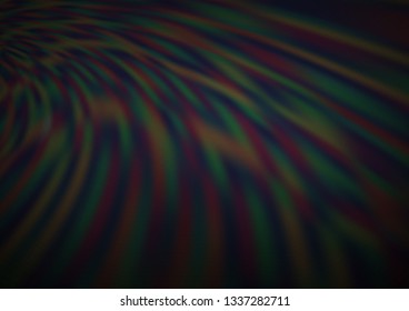 Dark Silver, Gray vector blurred shine abstract template. An elegant bright illustration with gradient. Brand new design for your business.