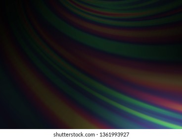 Dark Silver, Gray vector blurred and colored template. Colorful abstract illustration with gradient. A completely new design for your business.