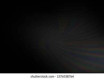 Dark Silver, Gray vector blurred shine abstract template. Colorful illustration in blurry style with gradient. A completely new template for your design.