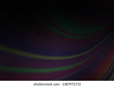 Dark Silver, Gray vector blurred shine abstract template. Modern geometrical abstract illustration with gradient. The best blurred design for your business.