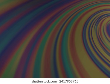 Dark Silver, Gray vector blurred bright template. An elegant bright illustration with gradient. The best blurred design for your business.