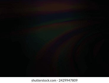 Dark Silver, Gray vector blurred bright background. Colorful illustration in abstract style with gradient. The template for backgrounds of cell phones.