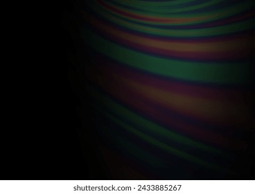 Dark Silver, Gray vector blurred shine abstract pattern. Shining colorful illustration in a Brand new style. The elegant pattern for brand book.