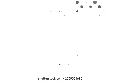 Dark Silver, Gray vector blurry hexagon background design. Geometric background in Origami style with gradient. 