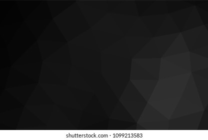 Dark Silver, Gray vector blurry triangle background. Shining illustration, which consist of triangles. The completely new template can be used for your brand book.