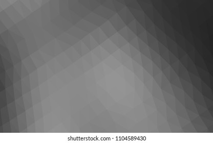 Dark Silver, Gray vector blurry hexagon texture. Shining colored illustration in a Brand new style. Brand new style for your business design.