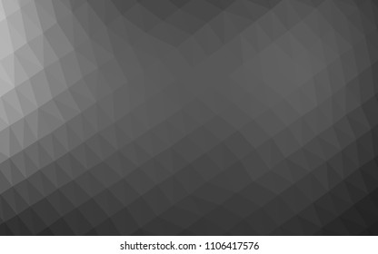 Dark Silver, Gray vector blurry hexagon pattern. A completely new color illustration in a vague style. A completely new template for your business design.