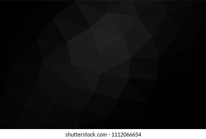 Dark Silver, Gray vector blurry triangle pattern. Modern geometrical abstract illustration with gradient. A new texture for your design.