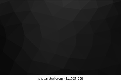 Dark Silver, Gray vector blurry triangle background. Colorful illustration in abstract style with gradient. The elegant pattern can be used as part of a brand book.