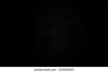 Dark Silver, Gray vector blurry triangle pattern. Shining illustration, which consist of triangles. A completely new template for your business design.