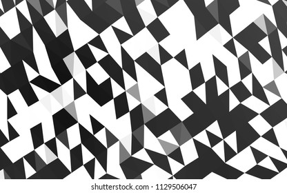 Dark Silver, Gray vector blurry hexagon pattern. An elegant bright illustration with gradient. A completely new template for your business design.