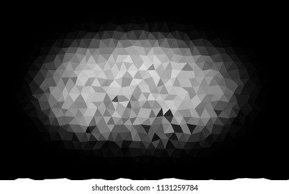 Dark Silver, Gray vector blurry triangle pattern. Glitter abstract illustration with an elegant design. Brand new design for your business.