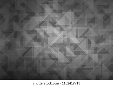 Dark Silver, Gray vector blurry hexagon template. A vague abstract illustration with gradient. The best triangular design for your business.