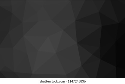 Dark Silver, Gray vector blurry hexagon texture. Modern geometrical abstract illustration with gradient. The completely new template can be used for your brand book.