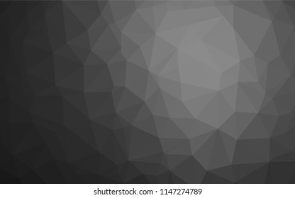 Dark Silver, Gray vector blurry hexagon pattern. Shining colored illustration in a Brand new style. A completely new template for your business design.