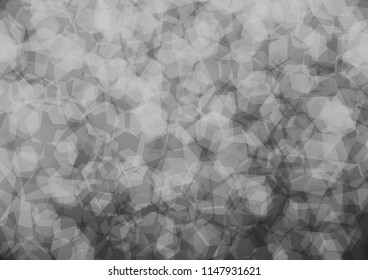 Dark Silver, Gray vector blurry hexagon template. A sample with polygonal shapes. A completely new template for your business design.