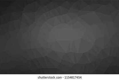 Dark Silver, Gray vector blurry hexagon texture. An elegant bright illustration with gradient. A completely new design for your business.