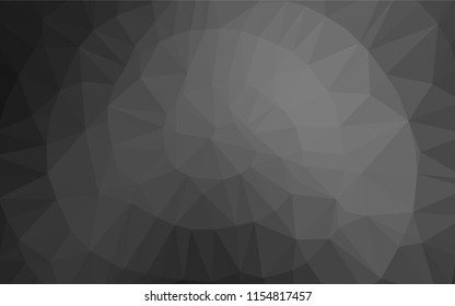 Dark Silver, Gray vector blurry hexagon template. Shining colored illustration in a Brand new style. The polygonal design can be used for your web site.