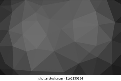 Dark Silver, Gray vector blurry hexagon texture. An elegant bright illustration with gradient. A completely new template for your business design.