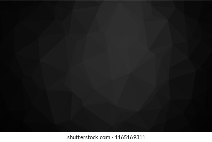 Dark Silver, Gray vector blurry hexagon pattern. Glitter abstract illustration with an elegant design. Brand new design for your business.