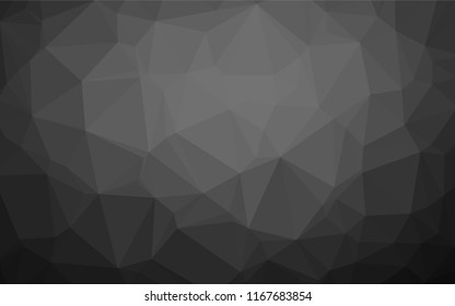 Dark Silver, Gray vector blurry hexagon template. Brand new colored illustration in blurry style with gradient. A new texture for your design.