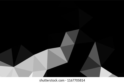 Dark Silver, Gray vector blurry hexagon texture. A vague abstract illustration with gradient. The polygonal design can be used for your web site.