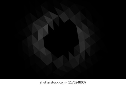 Dark Silver, Gray vector blurry hexagon texture. An elegant bright illustration with gradient. A new texture for your design.