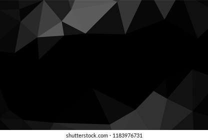 Dark Silver, Gray vector blurry hexagon texture. Brand new colored illustration in blurry style with gradient. A completely new design for your business.