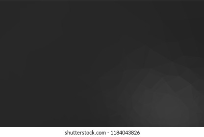 Dark Silver, Gray vector blurry hexagon pattern. Glitter abstract illustration with an elegant design. The best triangular design for your business.