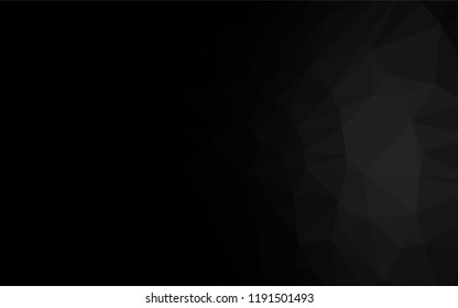Dark Silver, Gray vector blurry hexagon texture. An elegant bright illustration with gradient. A completely new design for your business.
