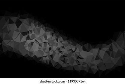 Dark Silver, Gray vector blurry hexagon template. Colorful abstract illustration with gradient. The textured pattern can be used for background.