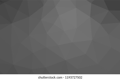 Dark Silver, Gray vector blurry hexagon pattern. An elegant bright illustration with gradient. The polygonal design can be used for your web site.