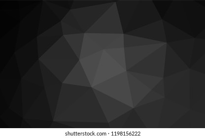 Dark Silver, Gray vector blurry hexagon template. A completely new color illustration in a vague style. The best triangular design for your business.