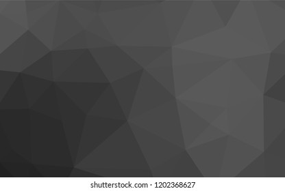 Dark Silver, Gray vector blurry hexagon template. Colorful abstract illustration with gradient. A completely new template for your business design.