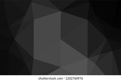 Dark Silver, Gray vector blurry hexagon texture. Modern geometrical abstract illustration with gradient. A new texture for your design.