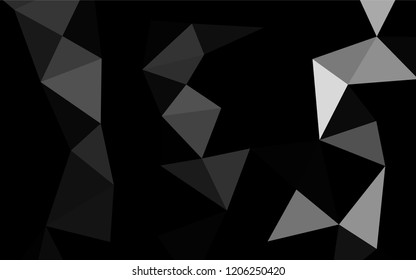 Dark Silver, Gray vector blurry hexagon pattern. Colorful abstract illustration with gradient. A completely new template for your business design.