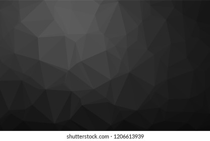 Dark Silver, Gray vector blurry hexagon texture. Shining colored illustration in a Brand new style. The polygonal design can be used for your web site.