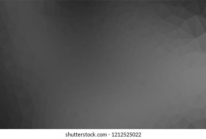 Dark Silver, Gray vector blurry hexagon texture. Brand new colored illustration in blurry style with gradient. The polygonal design can be used for your web site.