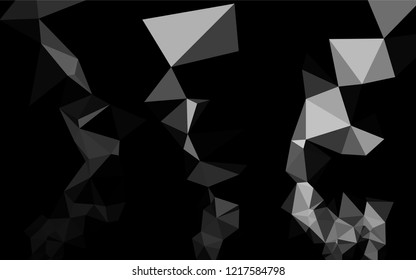 Dark Silver, Gray vector blurry hexagon texture. Glitter abstract illustration with an elegant design. Brand new design for your business.