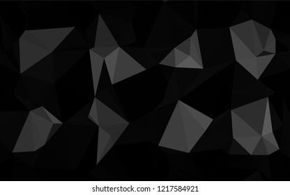 Dark Silver, Gray vector blurry hexagon texture. Shining colored illustration in a Brand new style. A completely new design for your business.