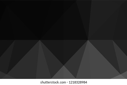 Dark Silver, Gray vector blurry hexagon template. Shining colored illustration in a Brand new style. The best triangular design for your business.
