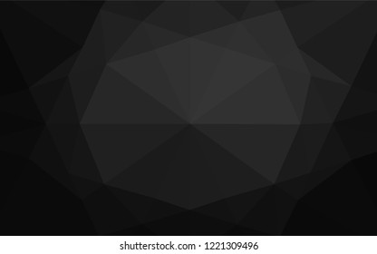 Dark Silver, Gray vector blurry hexagon pattern. Shining colored illustration in a Brand new style. A completely new design for your business.